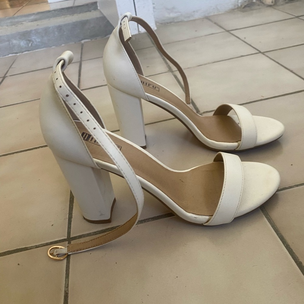 White block heels